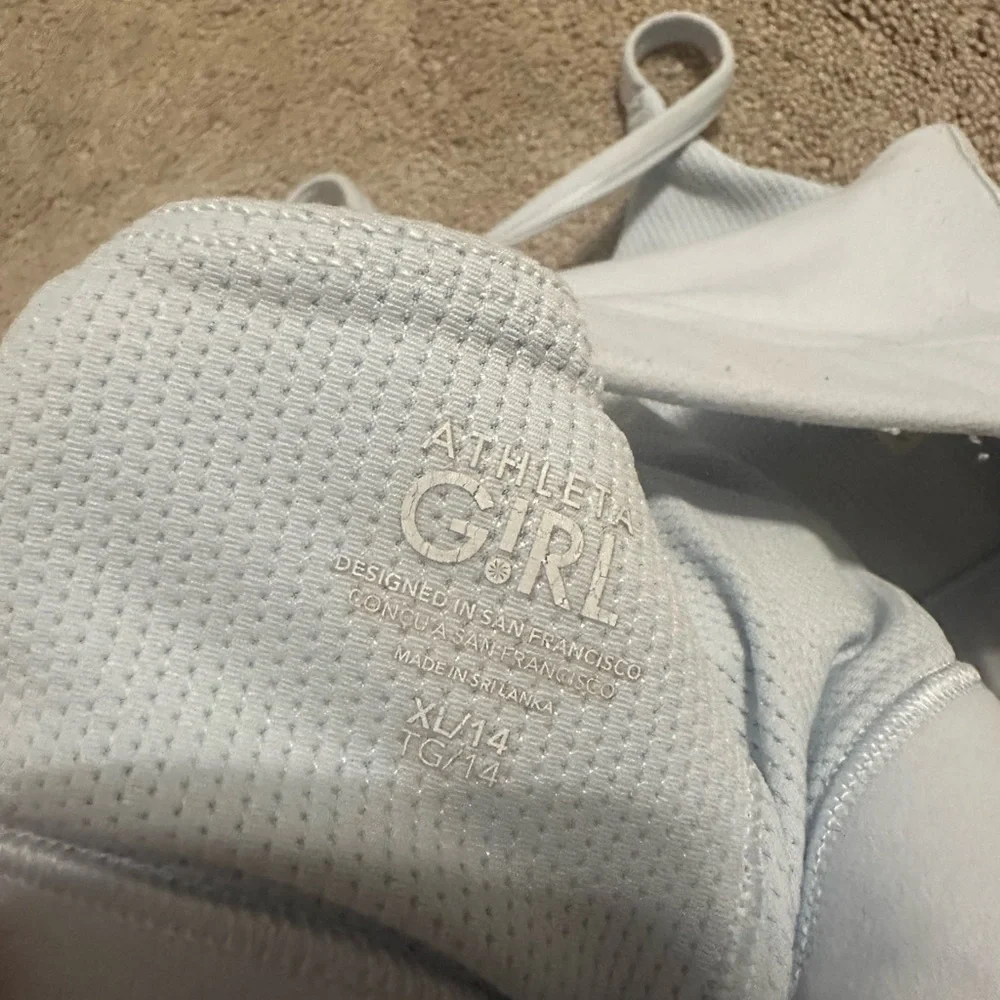 Athleta Girl sports bra blue Yxl 14